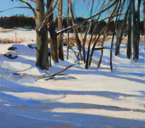 Fenceline, acrylic on linen, 2010