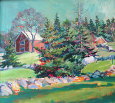 Sheep Farm, South Thomaston, acrylic on canvas, 2007